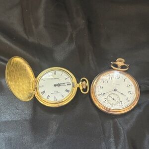 Pair of men’s gold pocketwatches